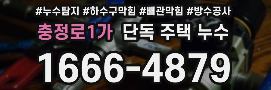 충정로1가 단독 주택 누수