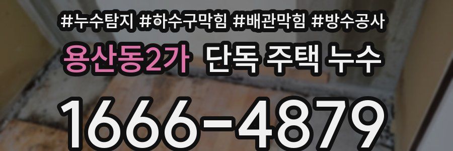 용산동2가 단독 주택 누수
