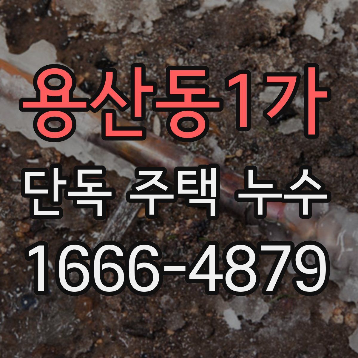 용산동1가 단독 주택 누수