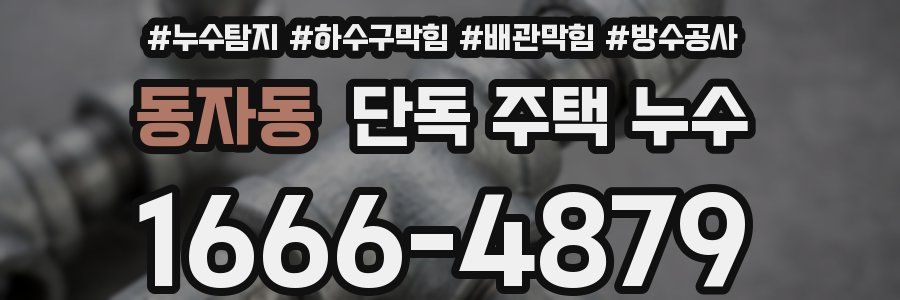 동자동 단독 주택 누수