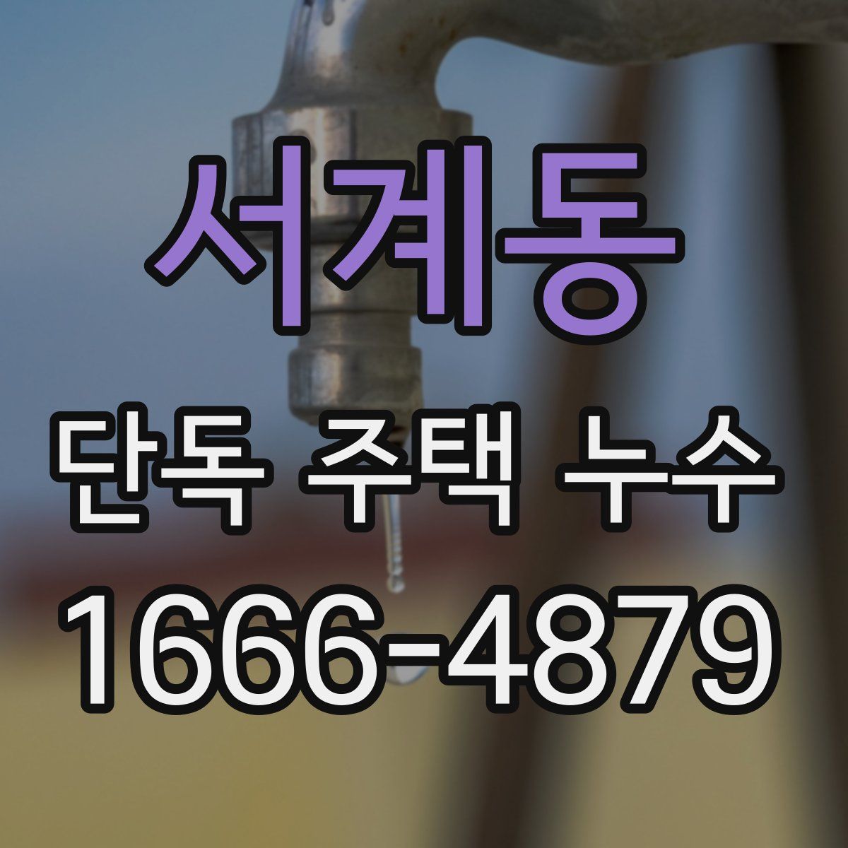 서계동 단독 주택 누수