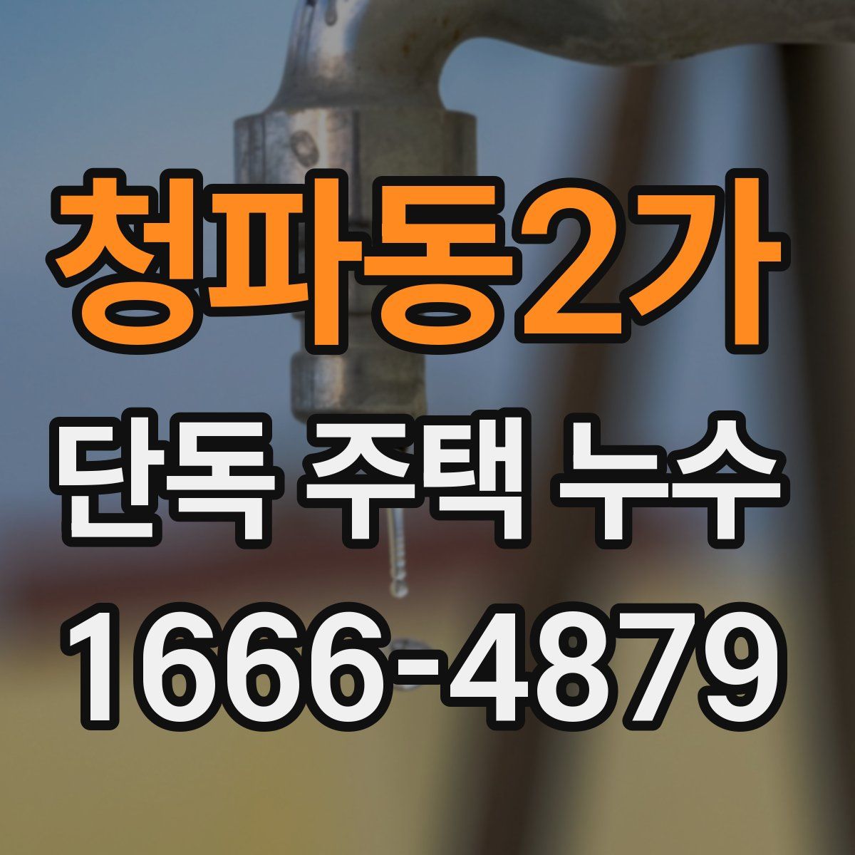 청파동2가 단독 주택 누수