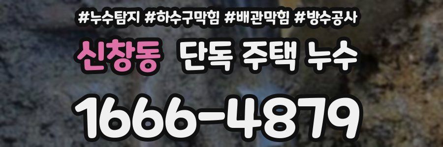 신창동 단독 주택 누수