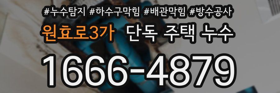 원효로3가 단독 주택 누수