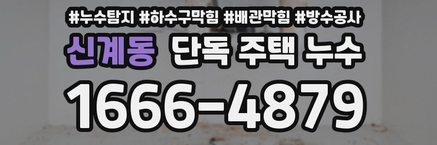 신계동 단독 주택 누수
