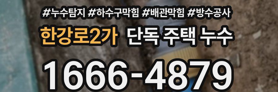 한강로2가 단독 주택 누수