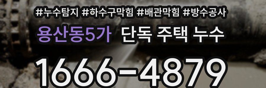 용산동5가 단독 주택 누수