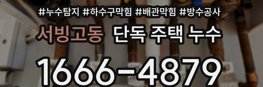 서빙고동 단독 주택 누수