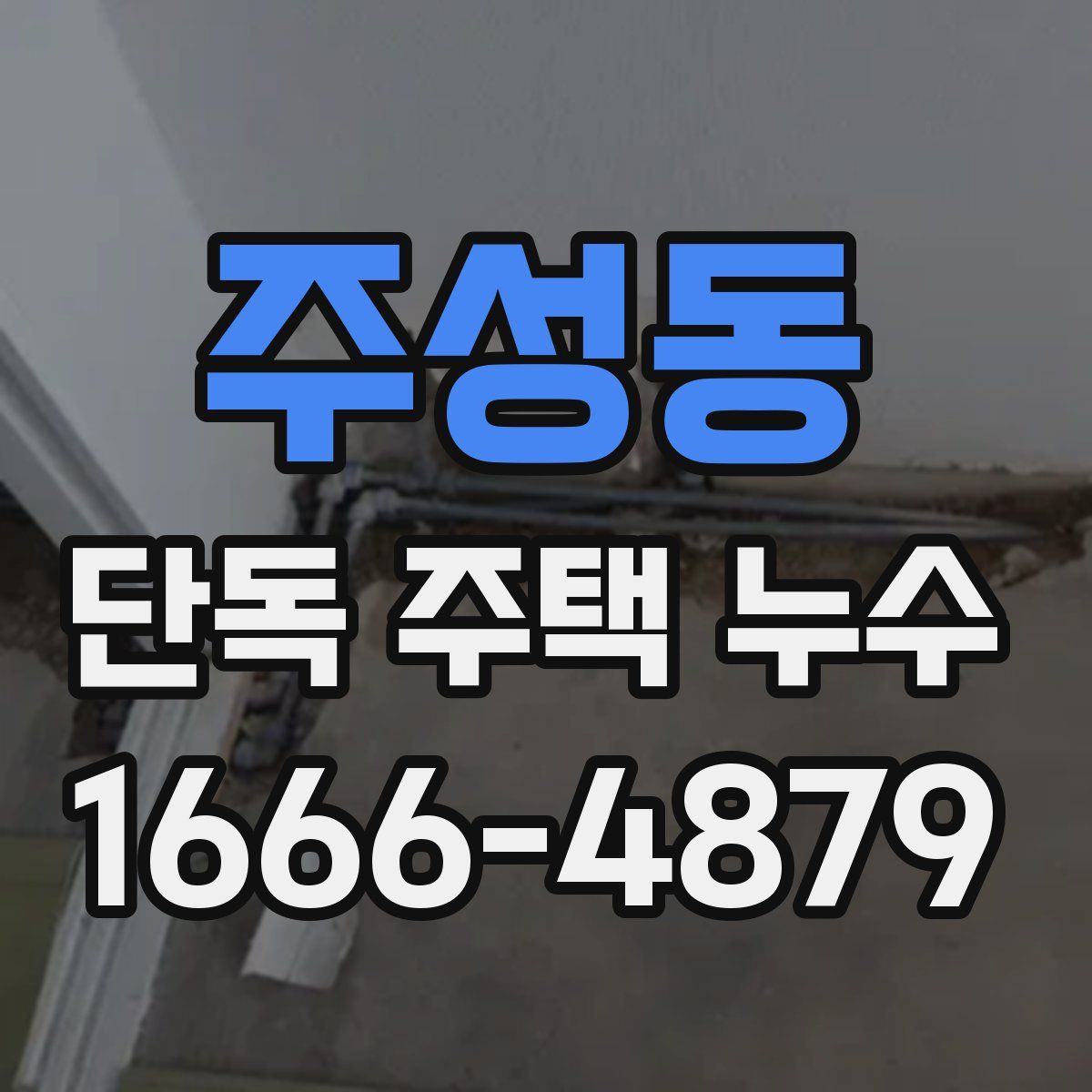 주성동 단독 주택 누수