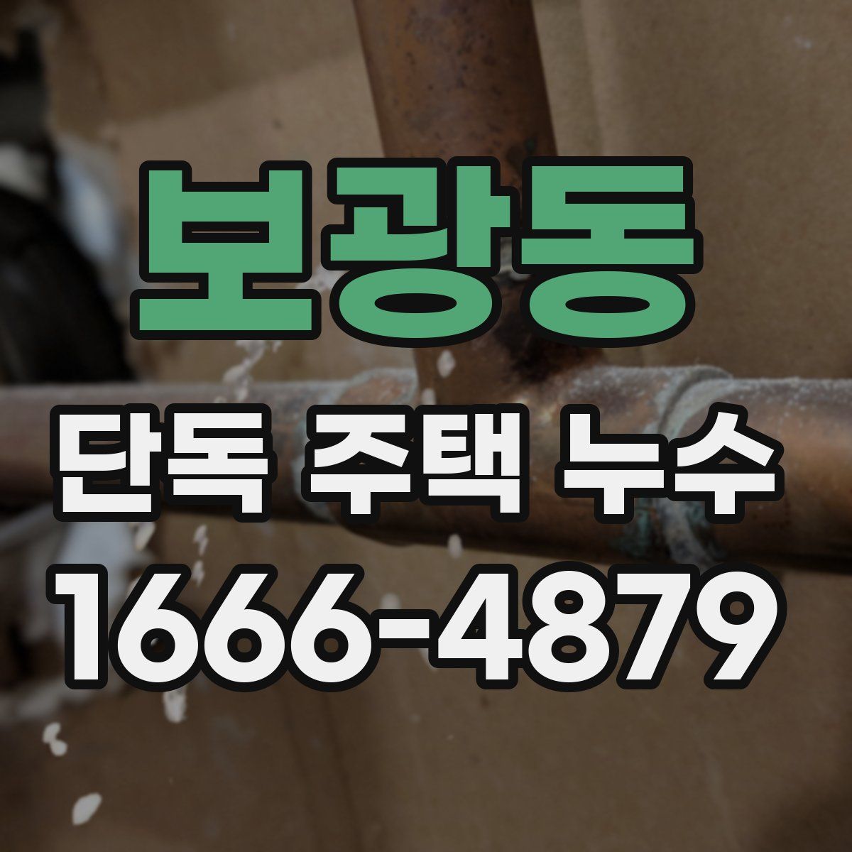 보광동 단독 주택 누수