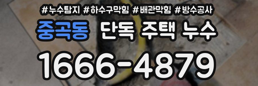 중곡동 단독 주택 누수