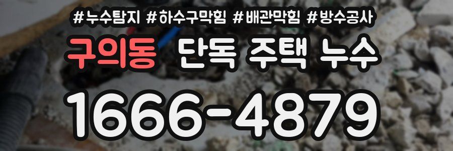 구의동 단독 주택 누수