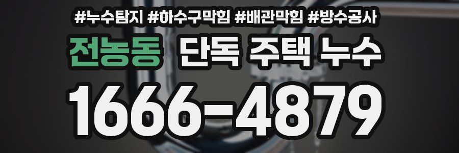 전농동 단독 주택 누수