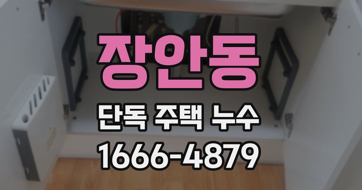 장안동 단독 주택 누수