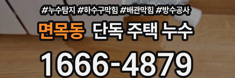 면목동 단독 주택 누수