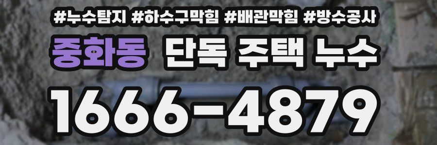중화동 단독 주택 누수