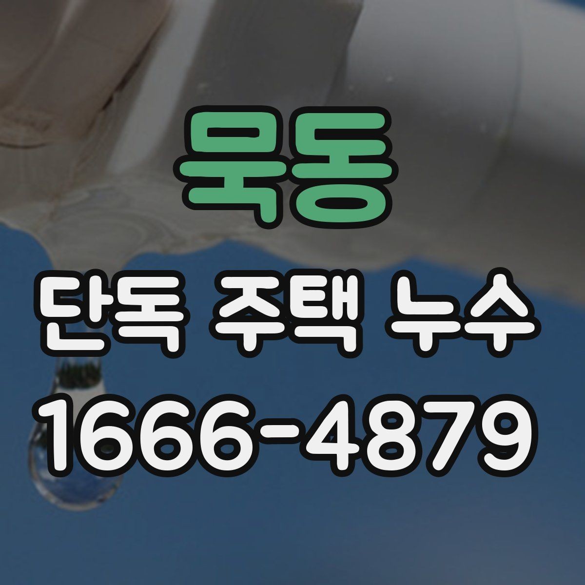 묵동 단독 주택 누수 방치하면 생기는 문제