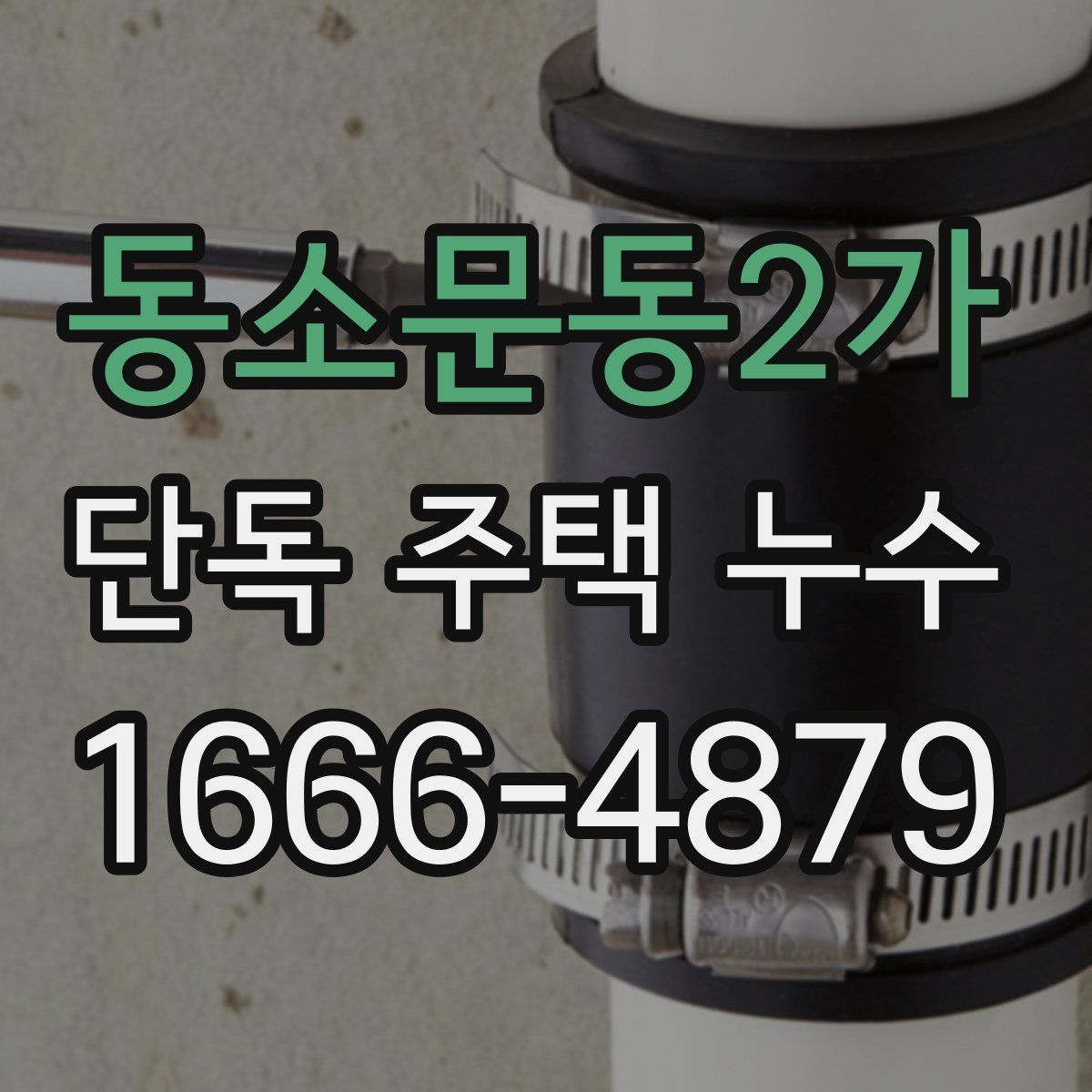 동소문동2가 단독 주택 누수