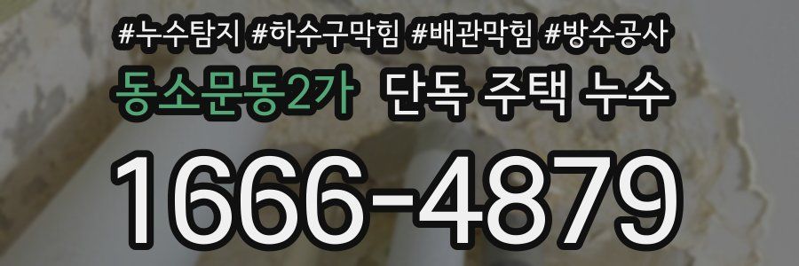 동소문동2가 단독 주택 누수