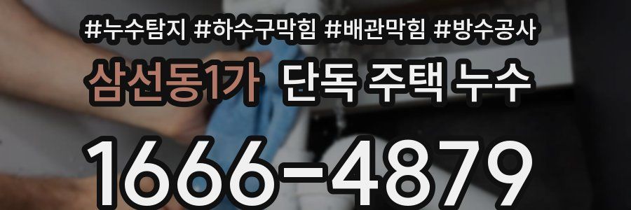 삼선동1가 단독 주택 누수