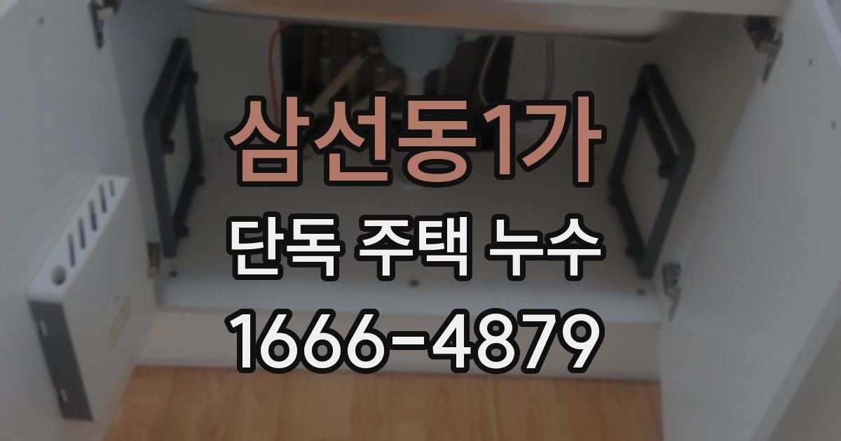 삼선동1가 단독 주택 누수