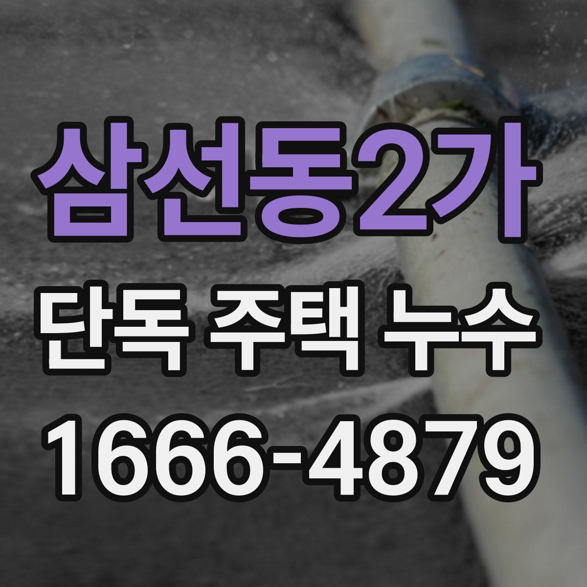 삼선동2가 단독 주택 누수
