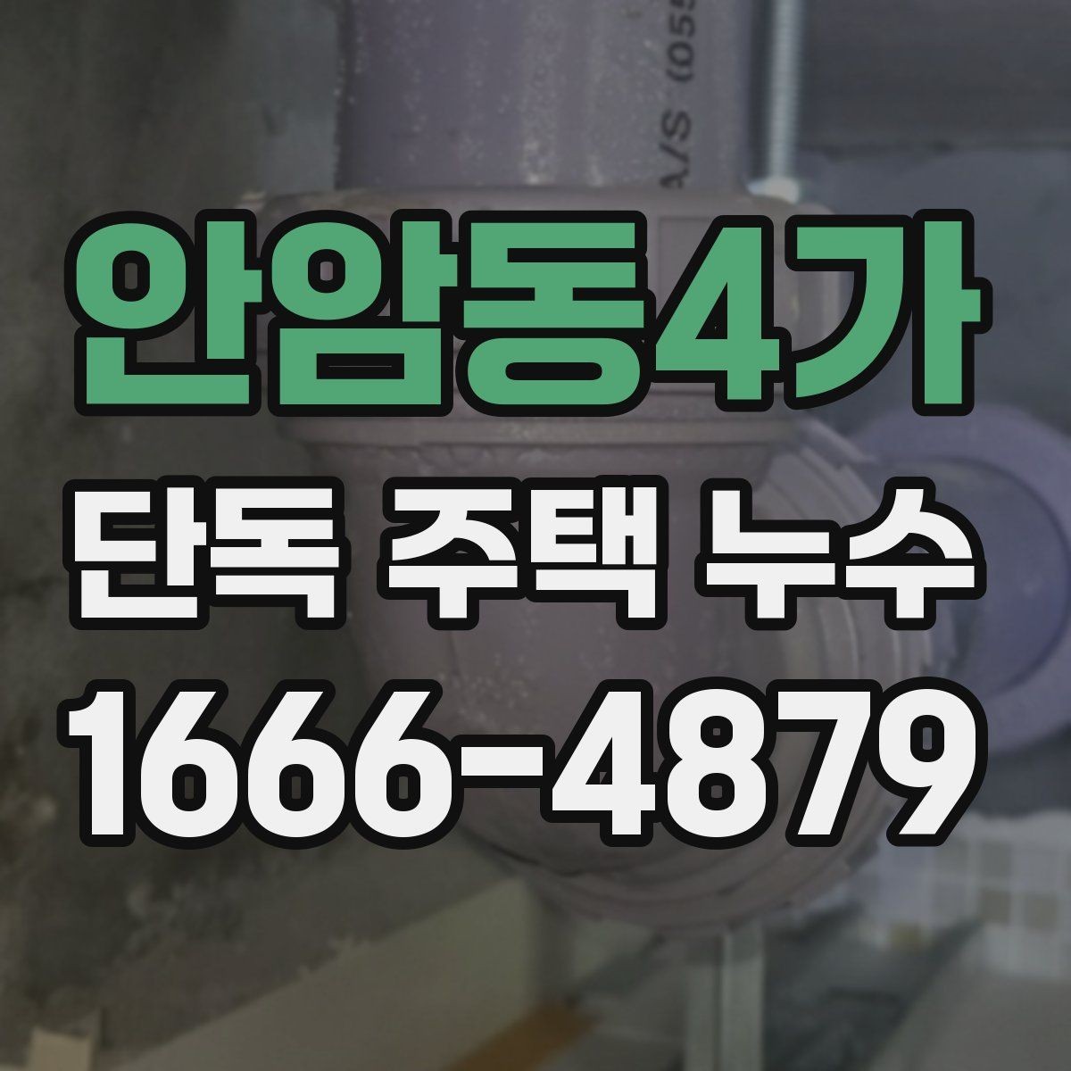 안암동4가 단독 주택 누수 배관과 방수 중 어디를 먼저 볼까