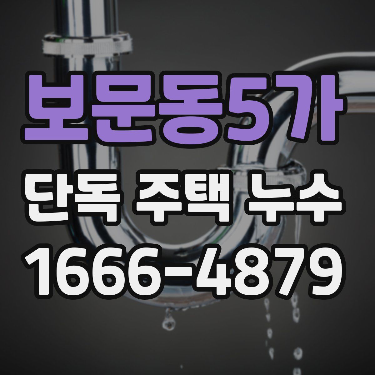 보문동5가 단독 주택 누수