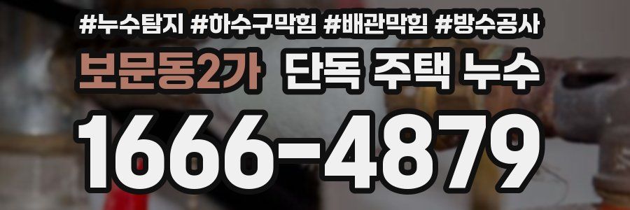 보문동2가 단독 주택 누수