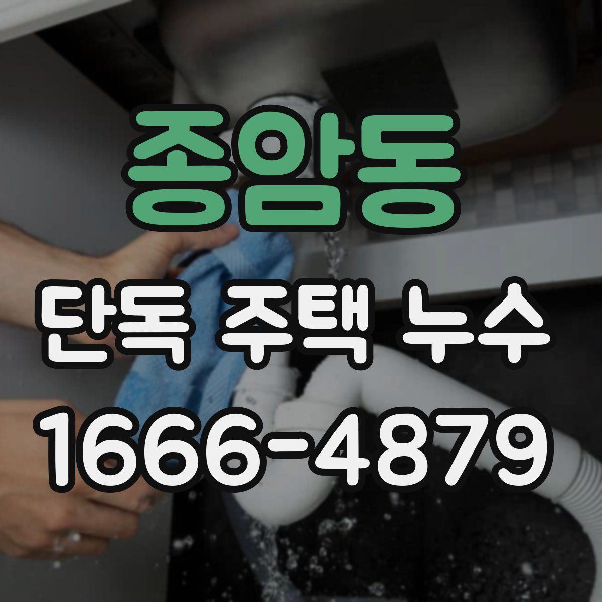 종암동 단독 주택 누수