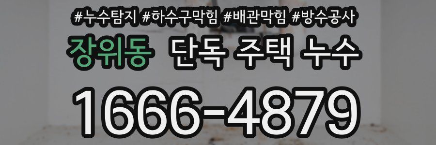 장위동 단독 주택 누수