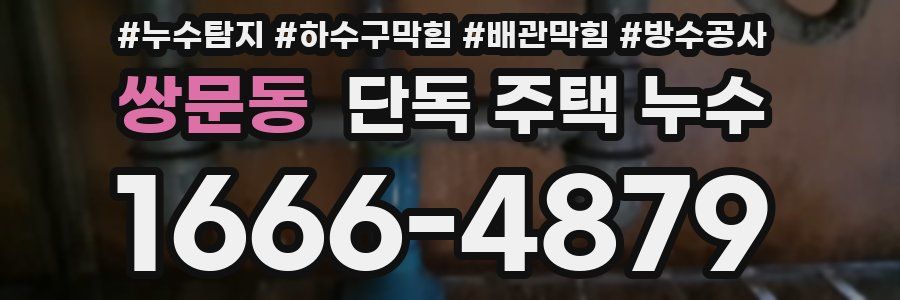 쌍문동 단독 주택 누수