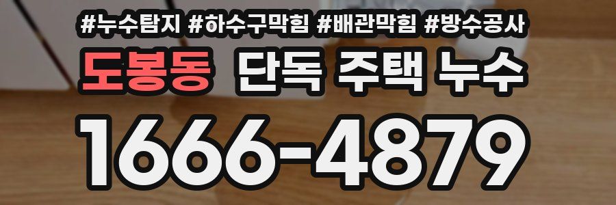 도봉동 단독 주택 누수