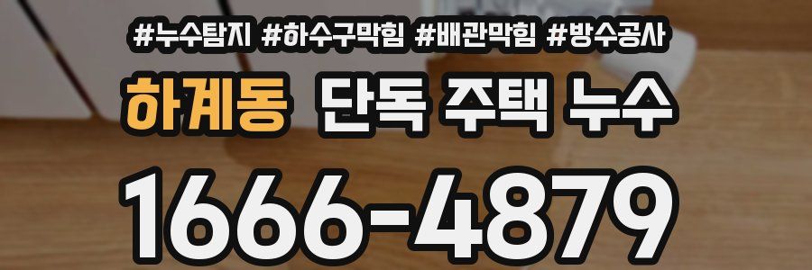 하계동 단독 주택 누수