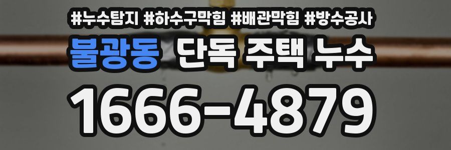 불광동 단독 주택 누수