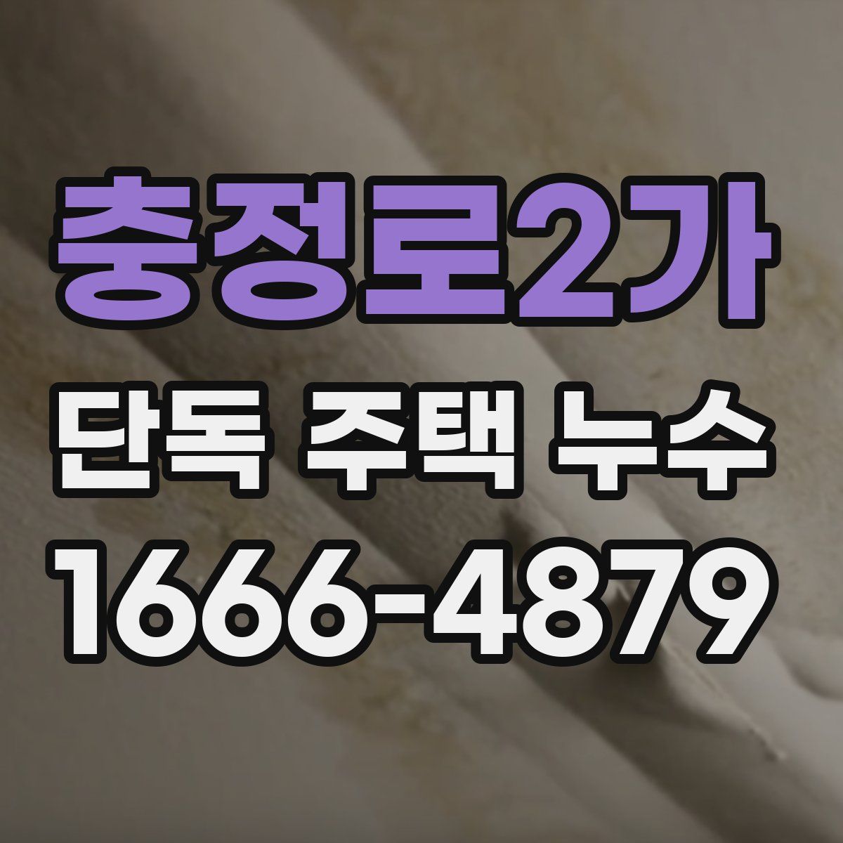 충정로2가 단독 주택 누수