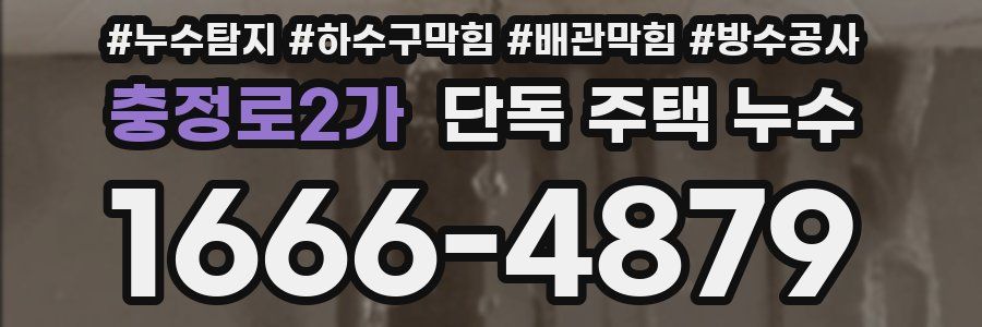 충정로2가 단독 주택 누수