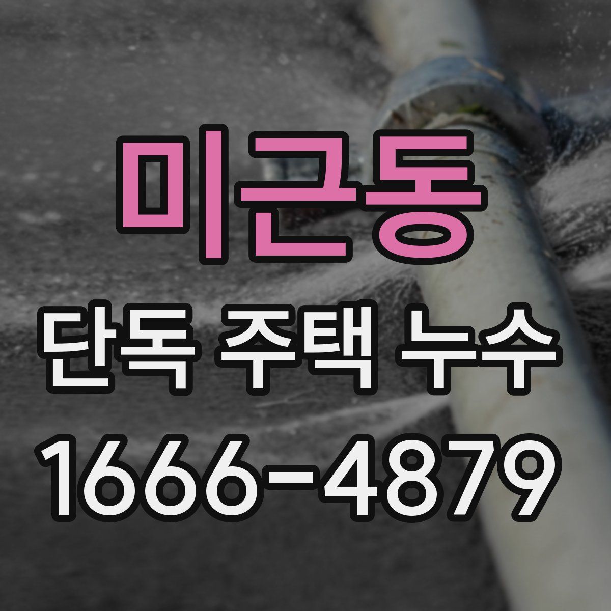미근동 단독 주택 누수