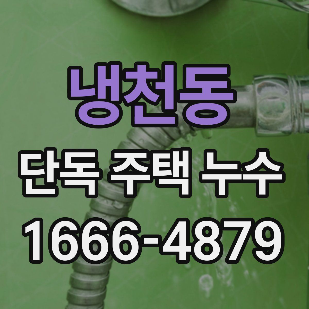 냉천동 단독 주택 누수