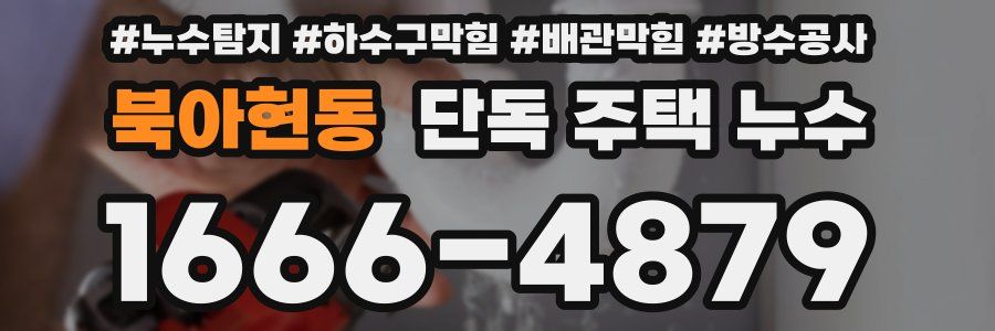 북아현동 단독 주택 누수