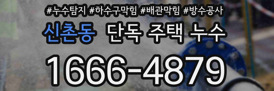 신촌동 단독 주택 누수