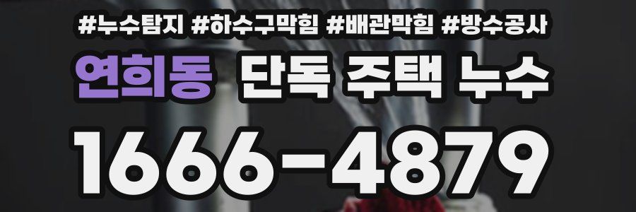 연희동 단독 주택 누수