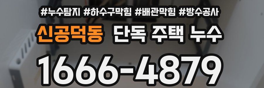 신공덕동 단독 주택 누수