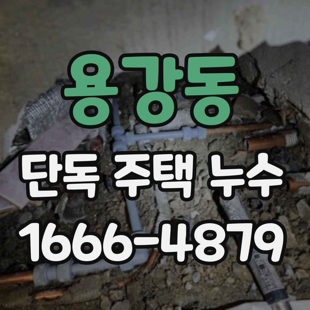 용강동 단독 주택 누수 탐지 결과 후 선택할 조치