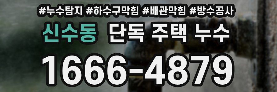신수동 단독 주택 누수