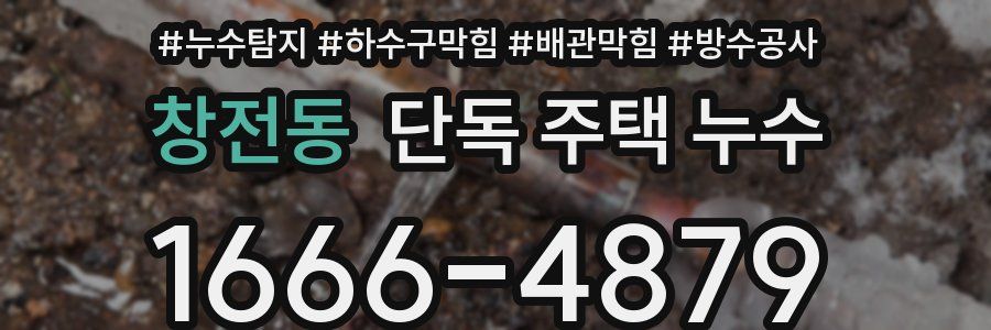 창전동 단독 주택 누수