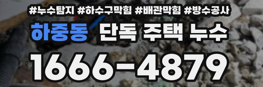 하중동 단독 주택 누수