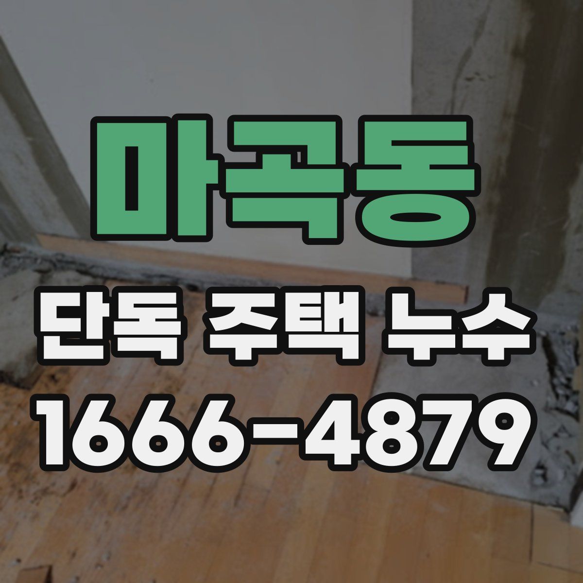 마곡동 단독 주택 누수