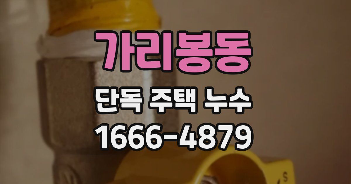 가리봉동 단독 주택 누수