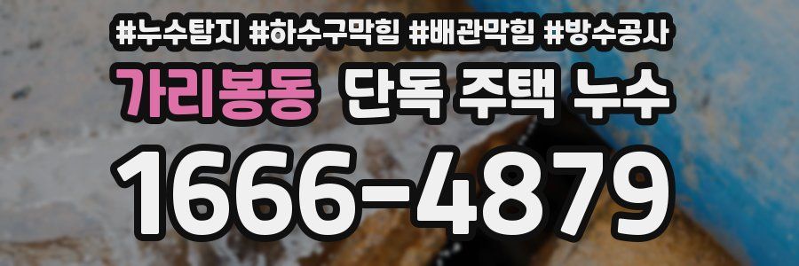 가리봉동 단독 주택 누수